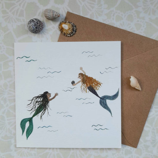 Mermaids Greetings card