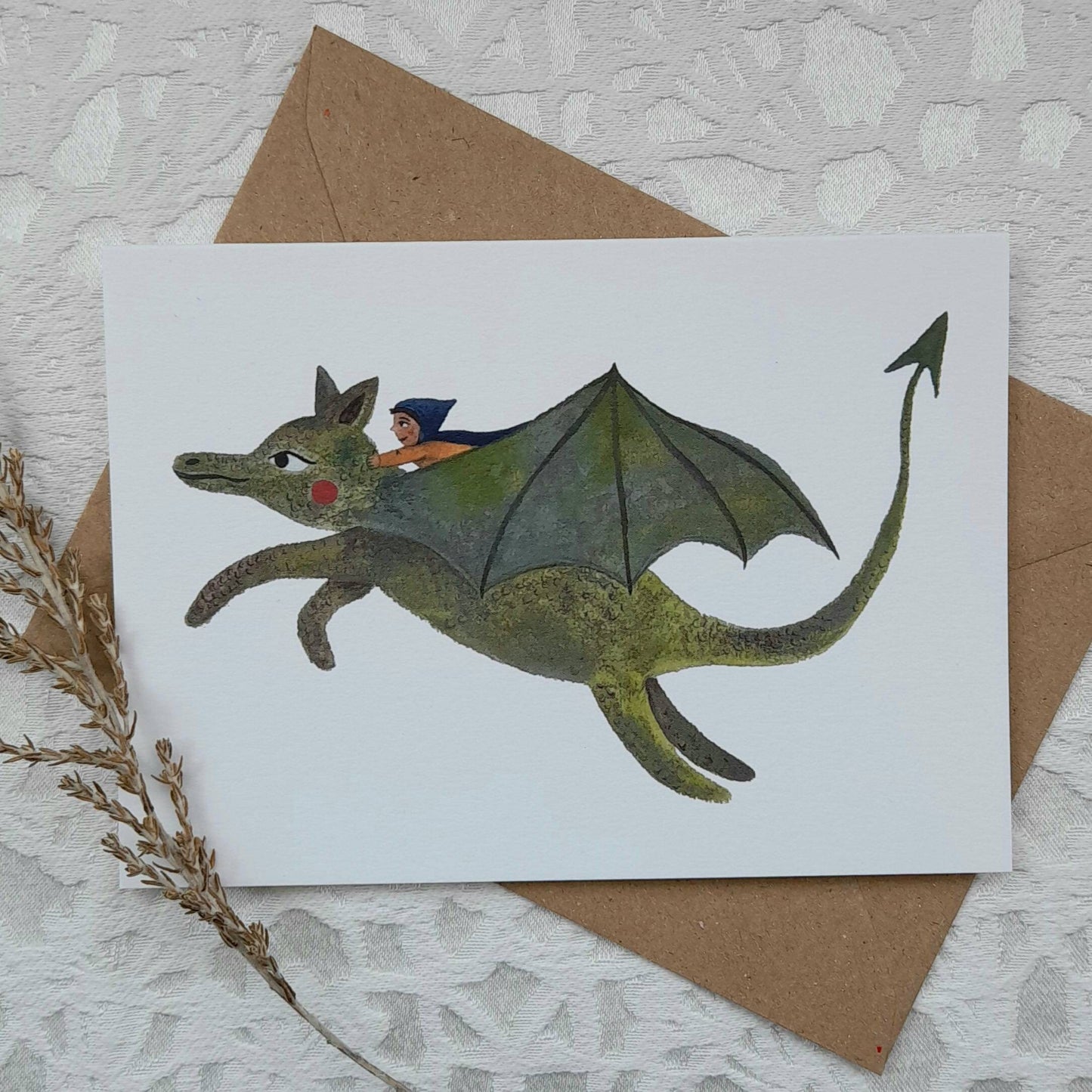 Dragon Ride greetings card