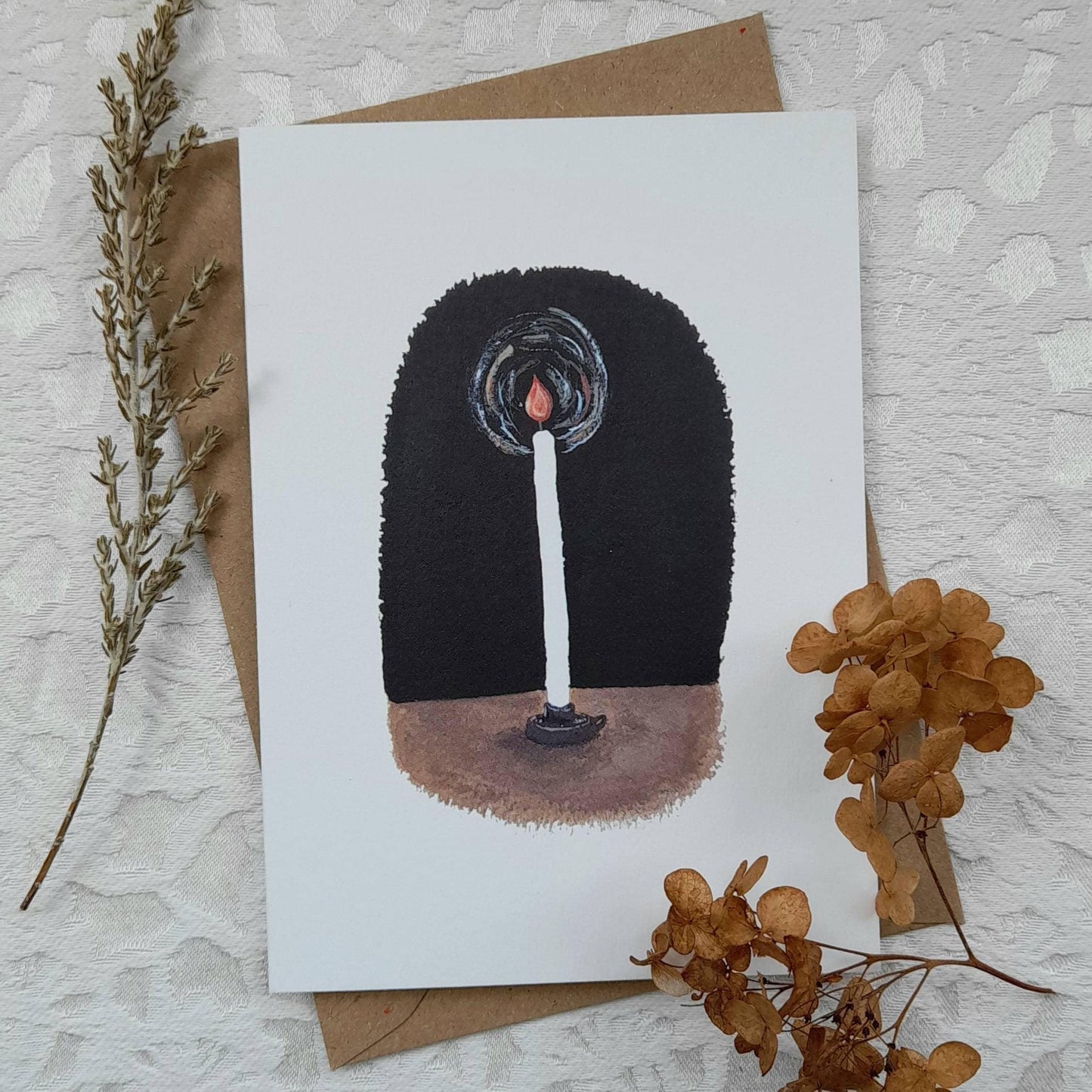 Simple Candle greetings card