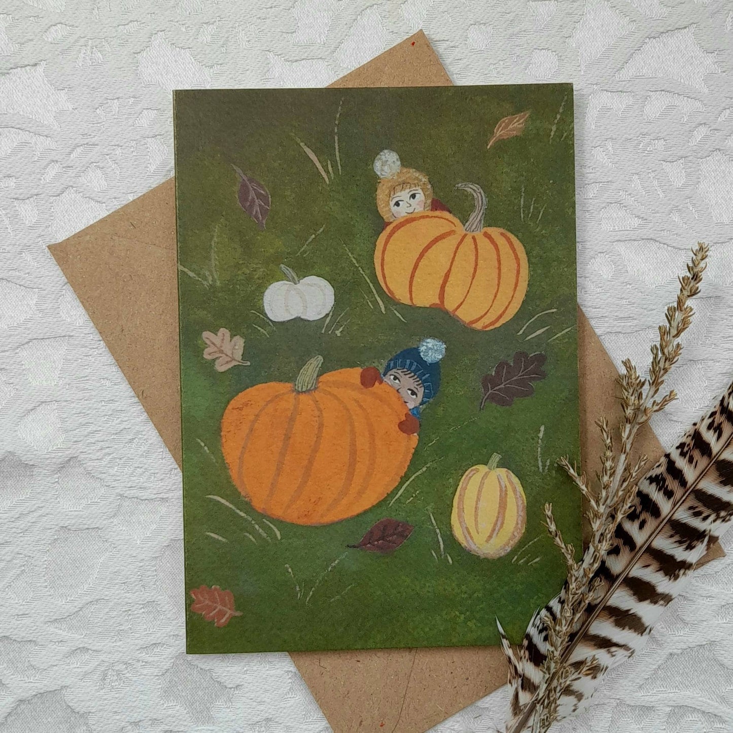 Pumpkin patch greetings card