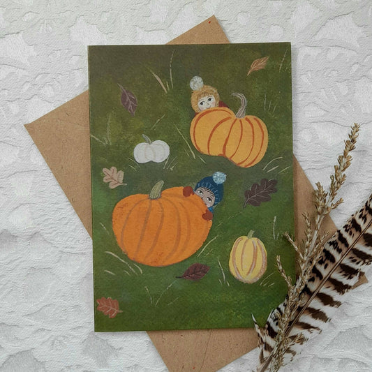 Pumpkin patch greetings card