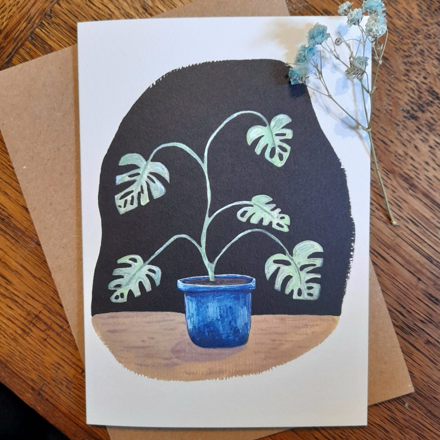 Monstera greetings card