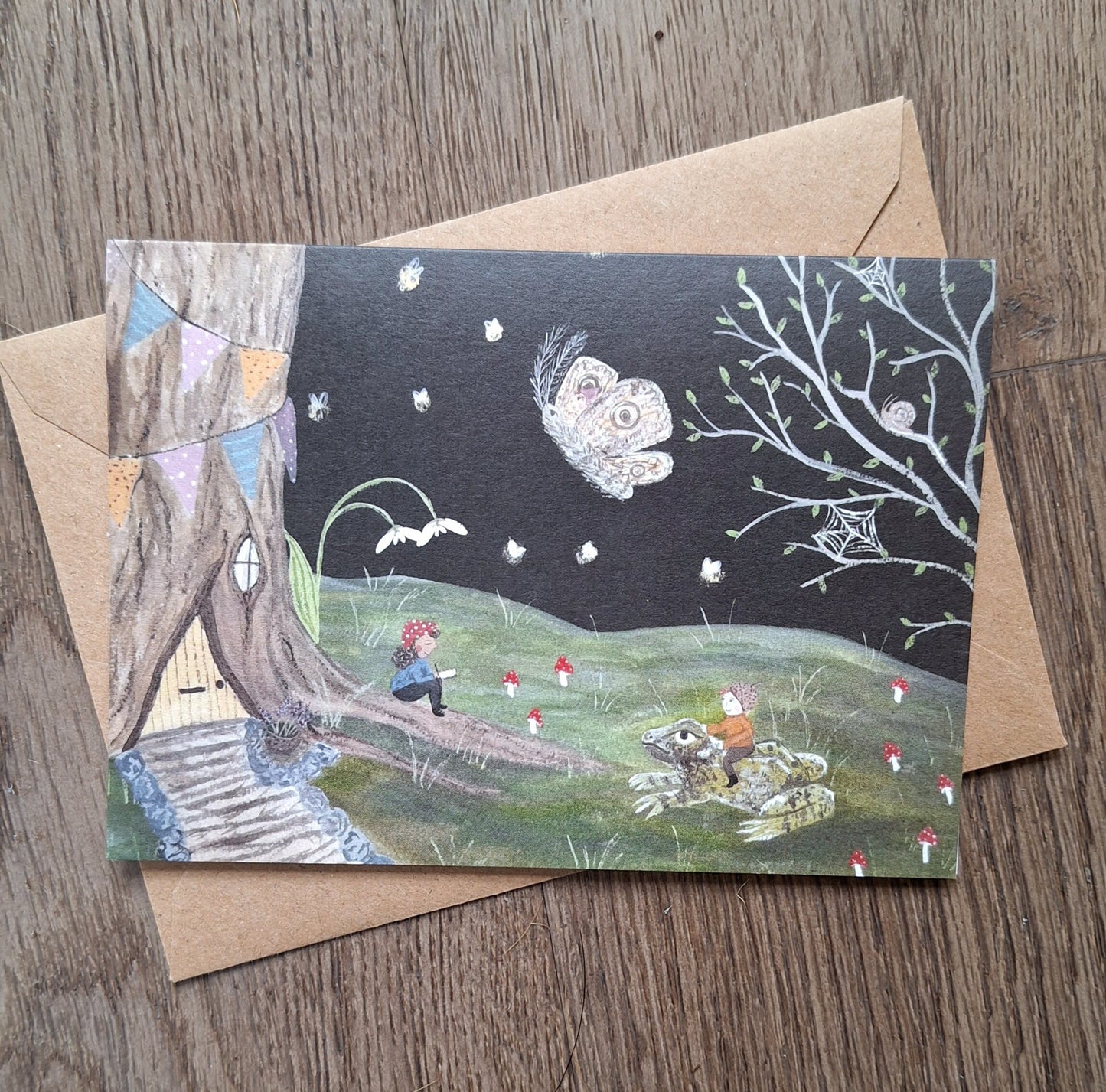 Treehouse greetings card