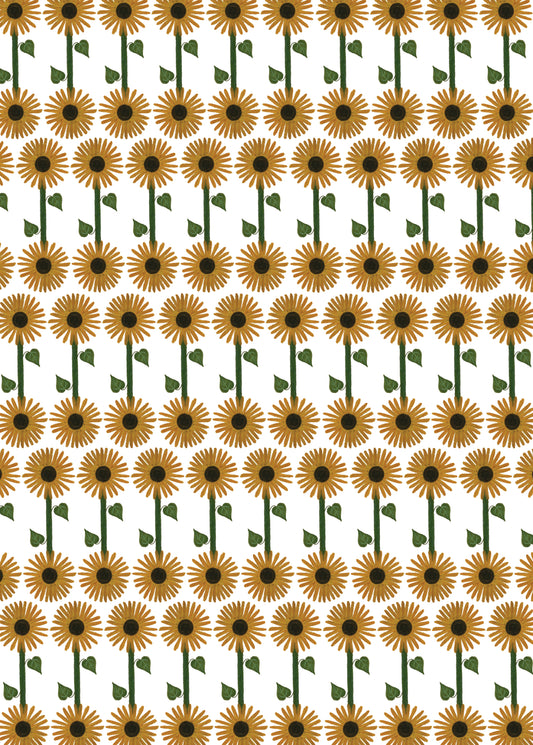 Sunflower Wrapping Paper Sheet